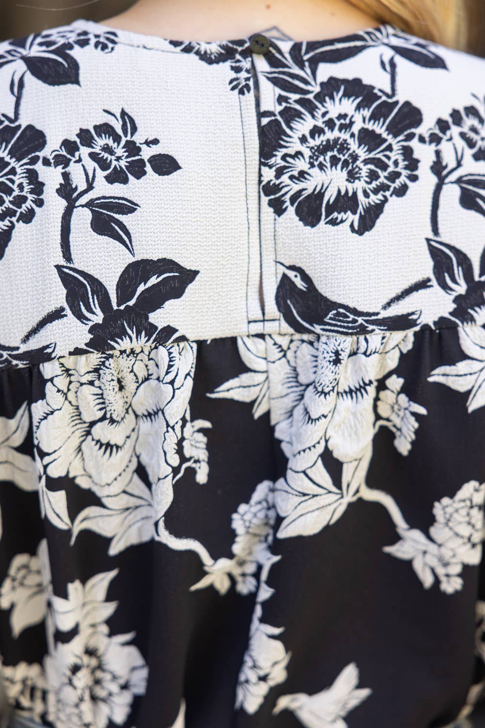 Floral Jaquard Top