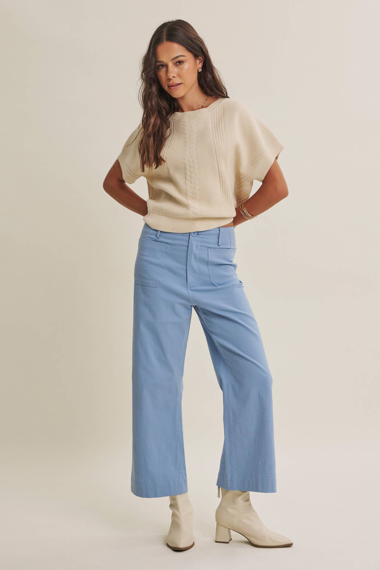 STRETCHY COTTON PANTS
