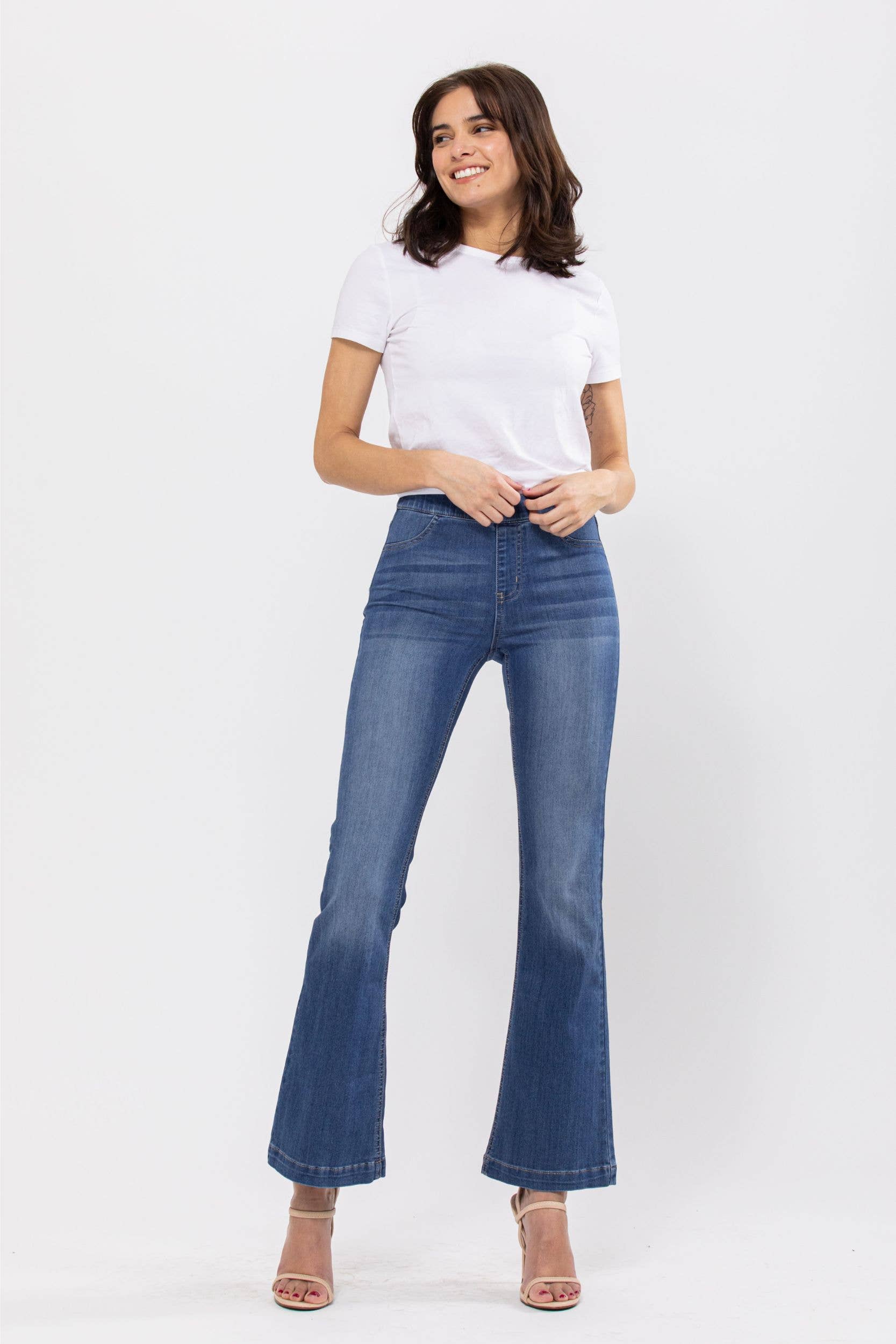 Medium Wash Flare Jegging