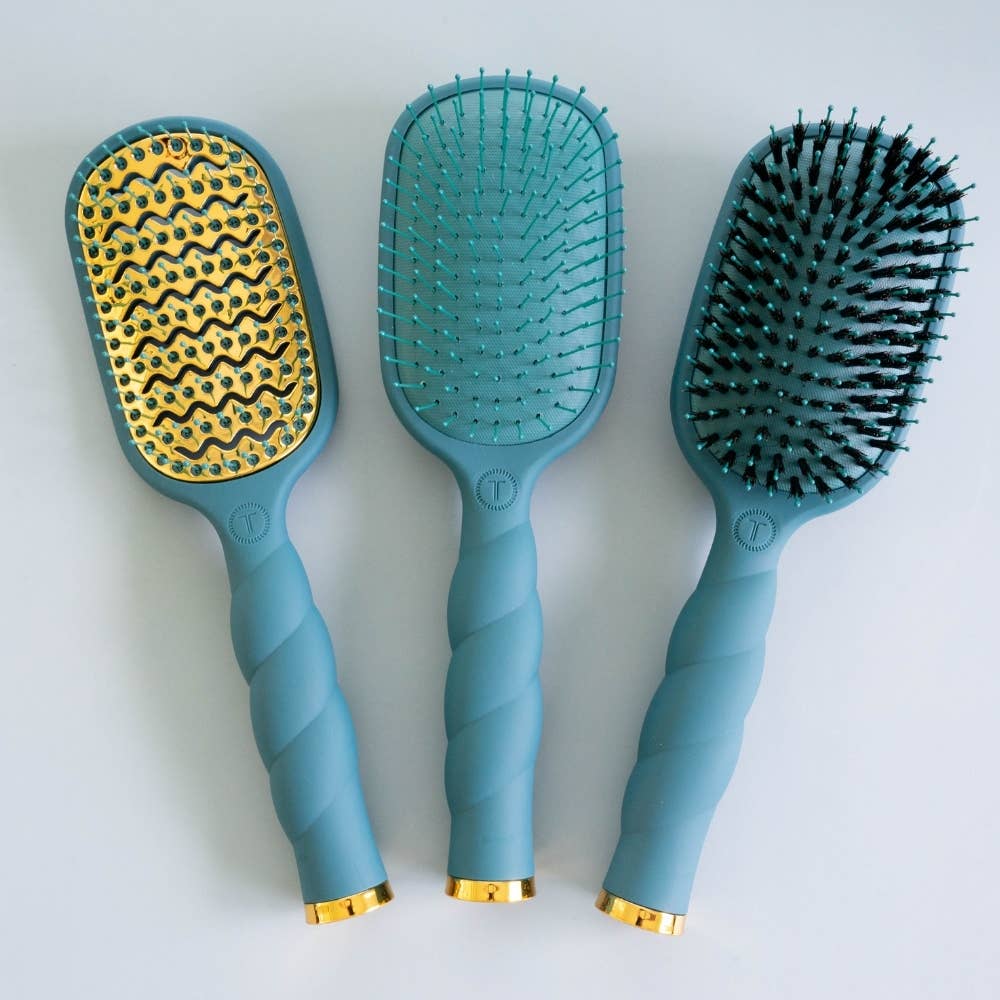 Vented Hair Brush - Teal With It