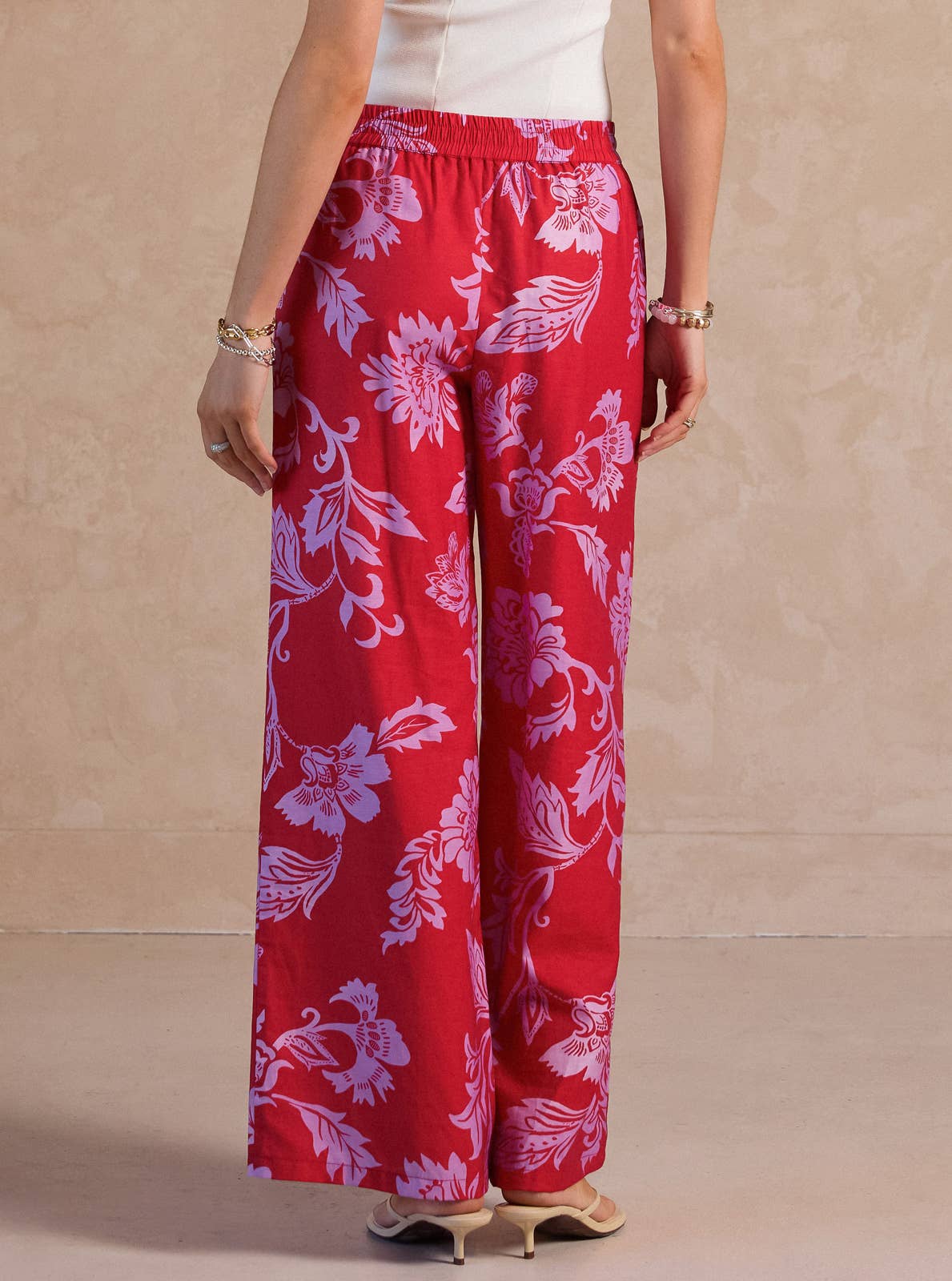 Floral Print Wide Leg Pant