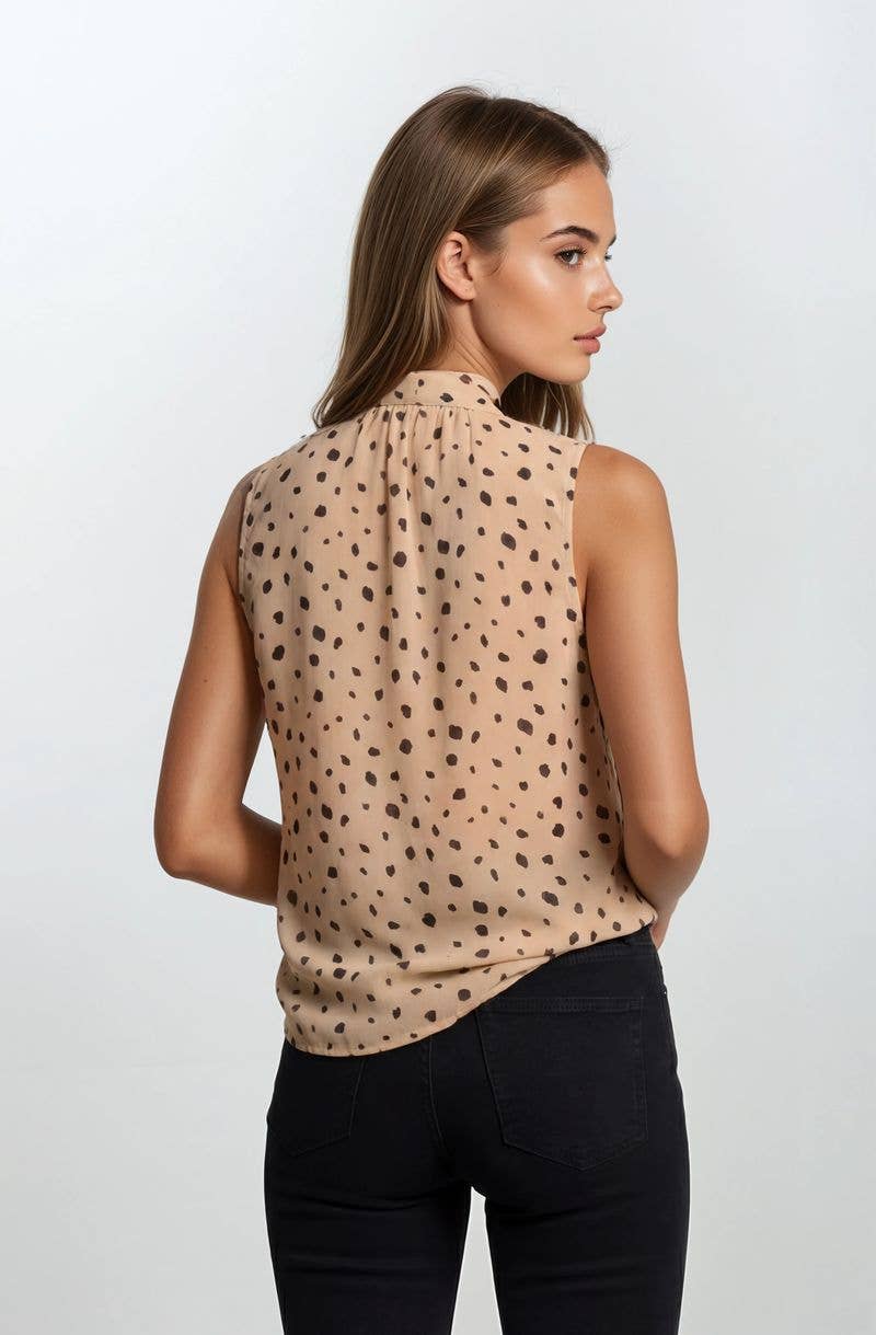 CHIFFON PINTUCK BLOUSE