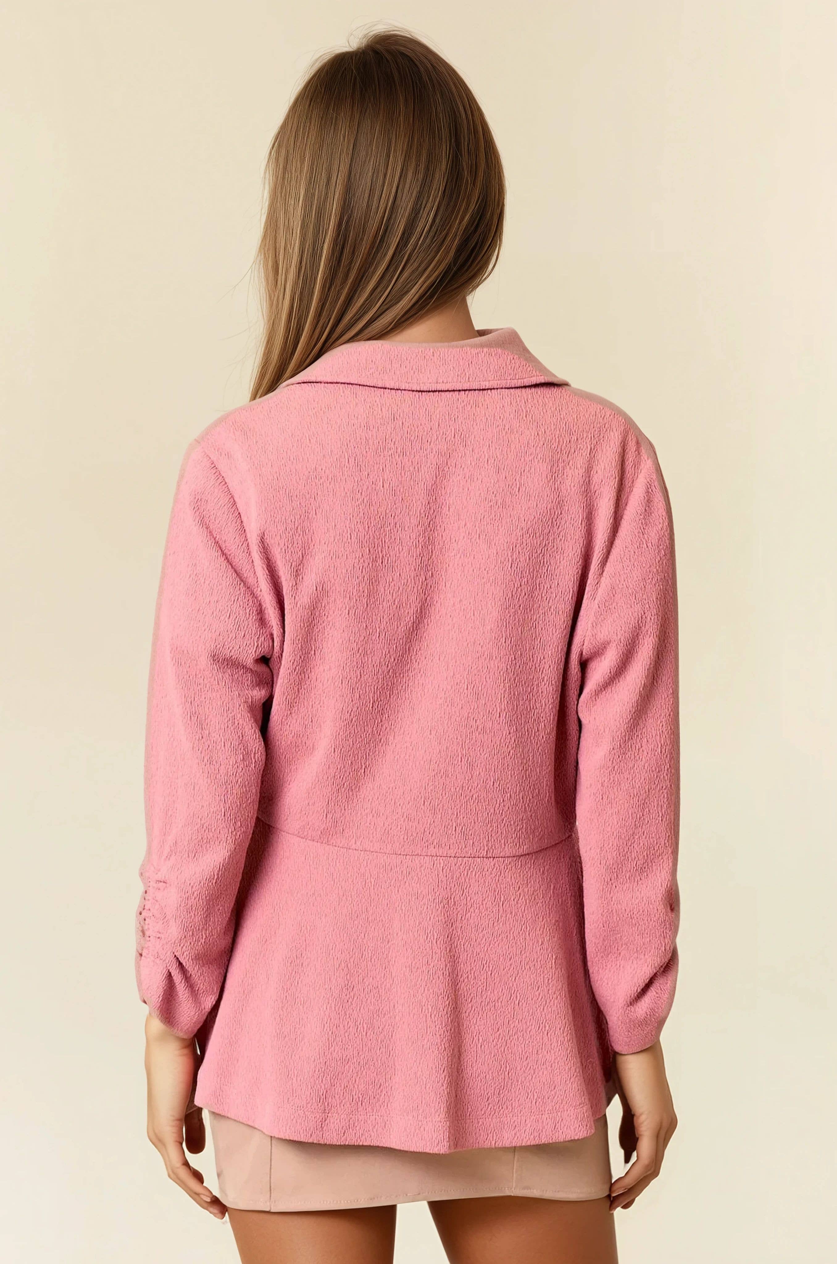 Cinched Sleeve Blazer
