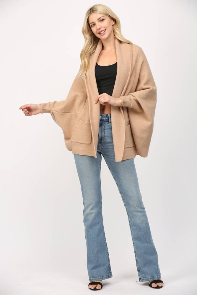 SHAWL COLLAR CARDIGAN