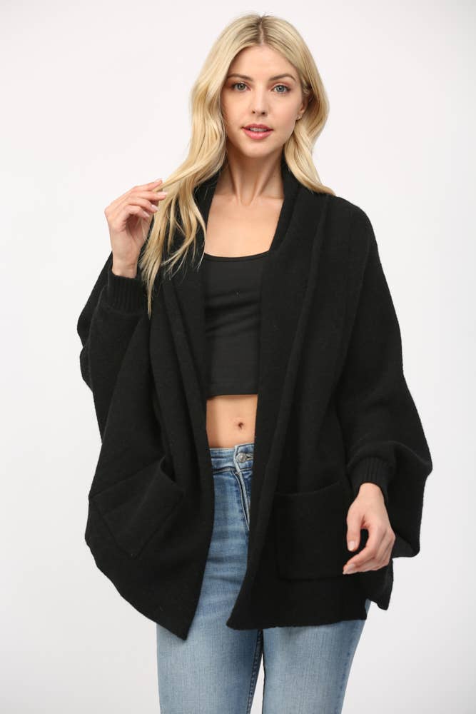 SHAWL COLLAR CARDIGAN