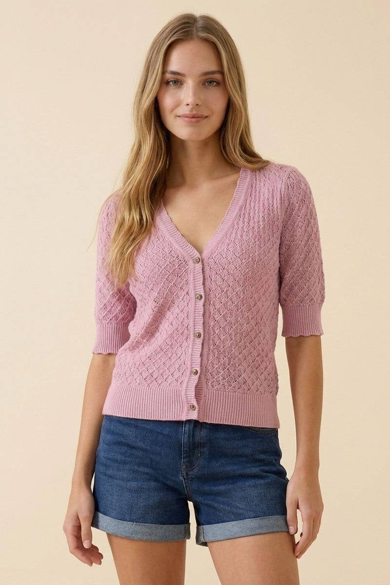 Short Sleeve Cardigan