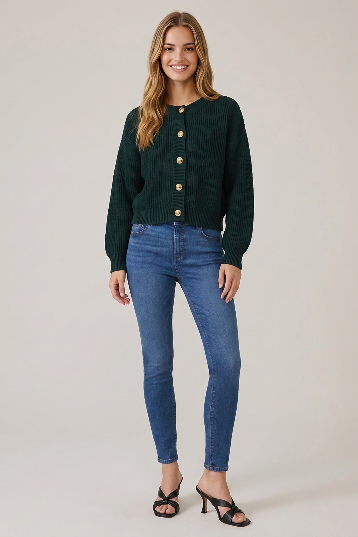 Textured Gauge Cardigan