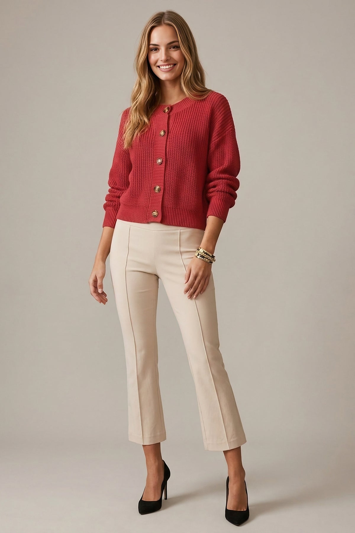 Textured Gauge Cardigan