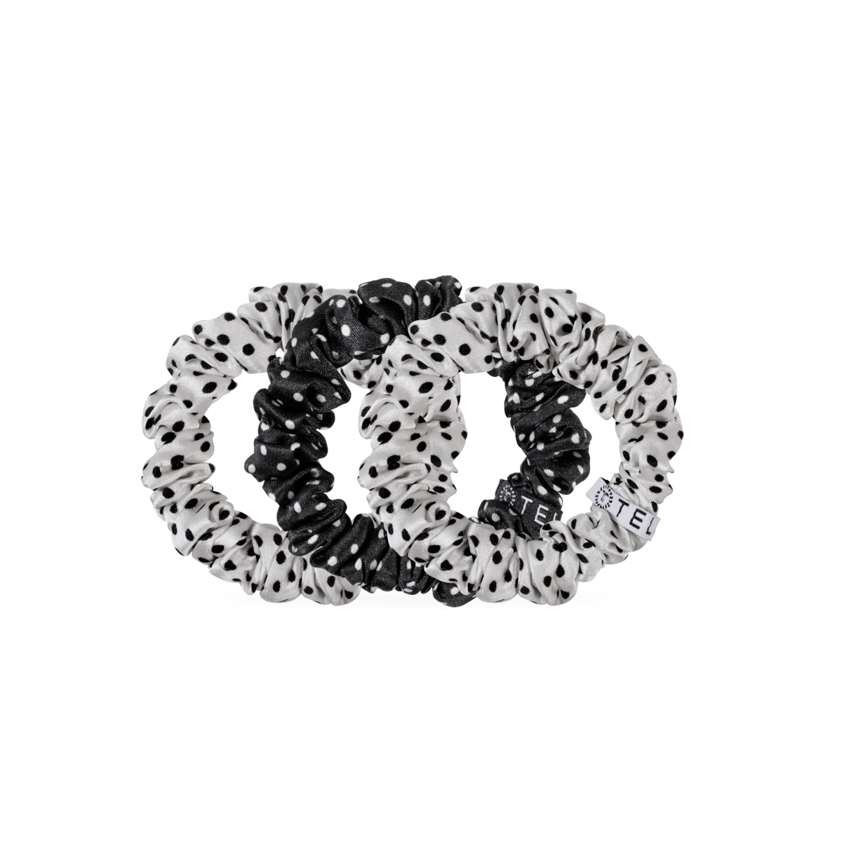 Polka Dot Party Small Silk Scrunchie