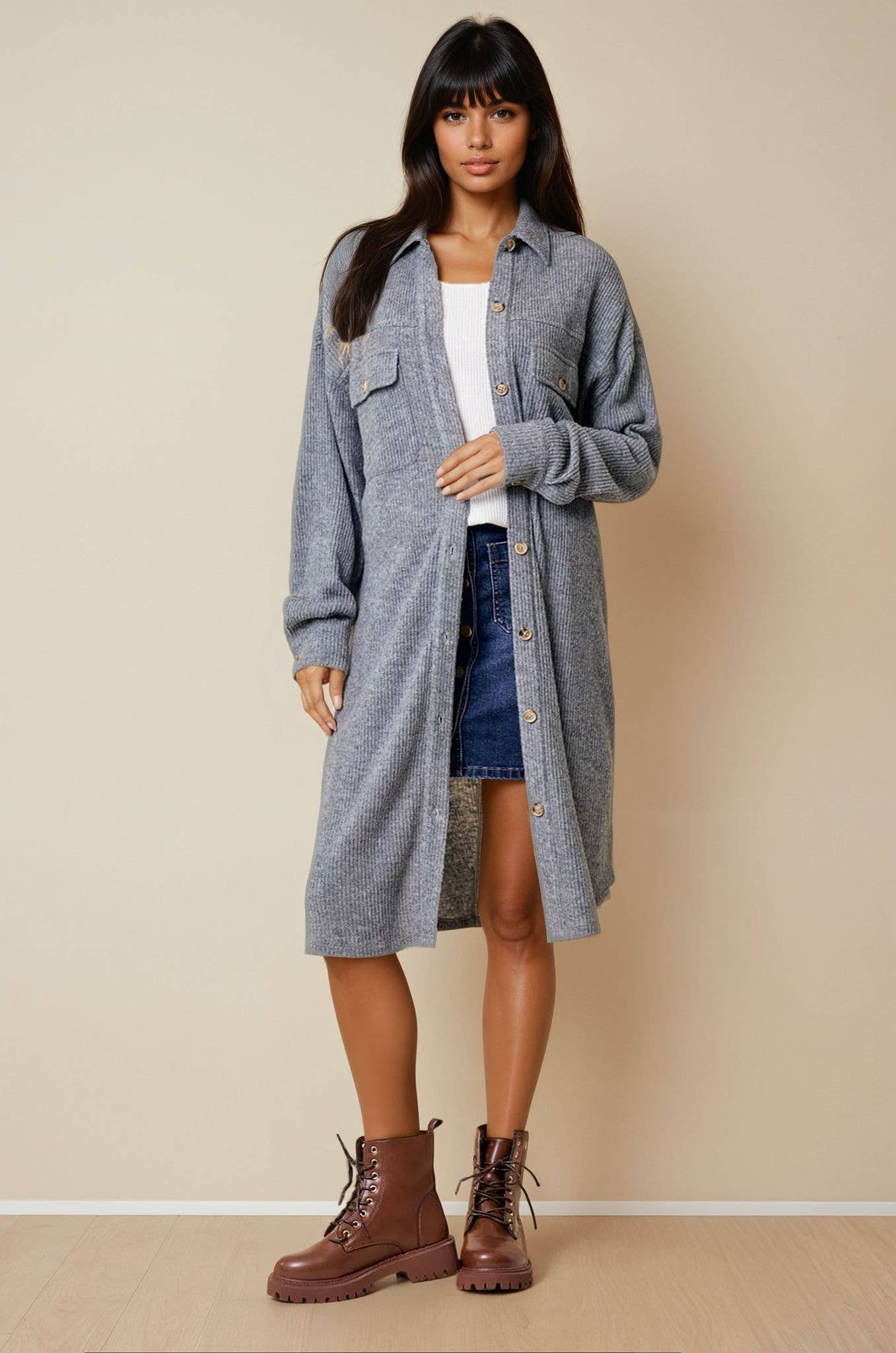DUSTER KNIT SHACKET