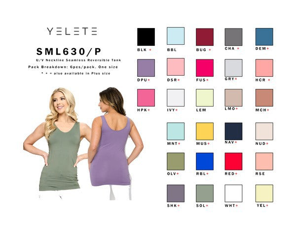 Reversible Seamless Cami (Vneck/Crew)