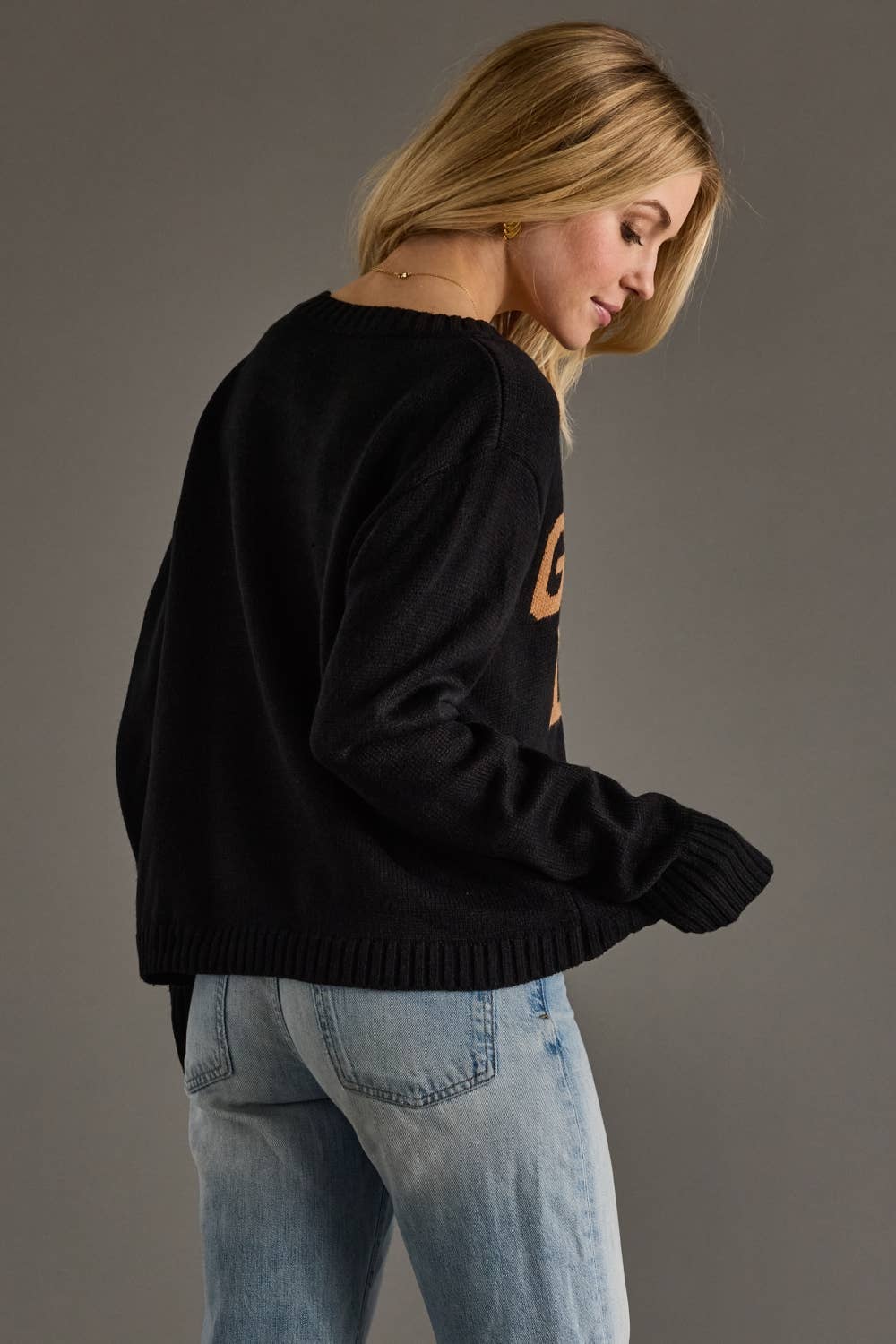 Black & Tan Game Day Sweater