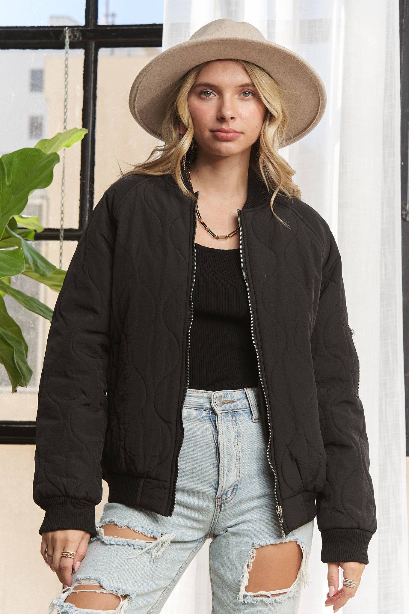 QUILTED UTILITY JACKET