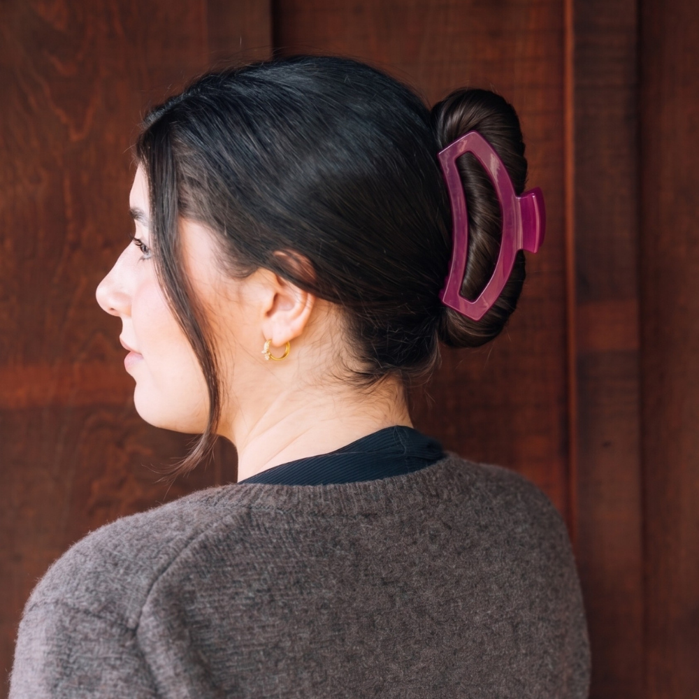 Open Mulberry Large Hair Clip