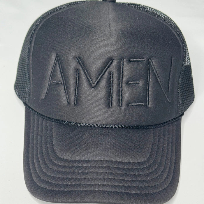 Black Amen Trucker Hat