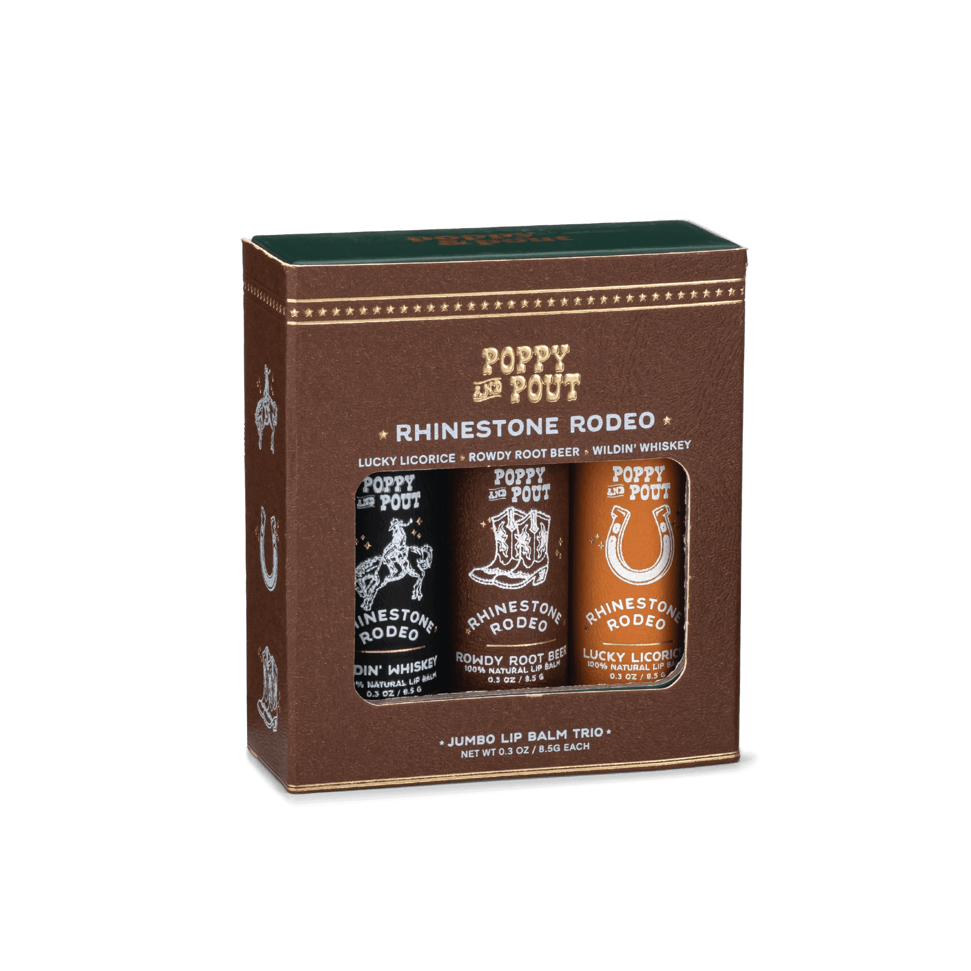 Gift Set, Lip Balm Trio, Rhinestone Rodeo