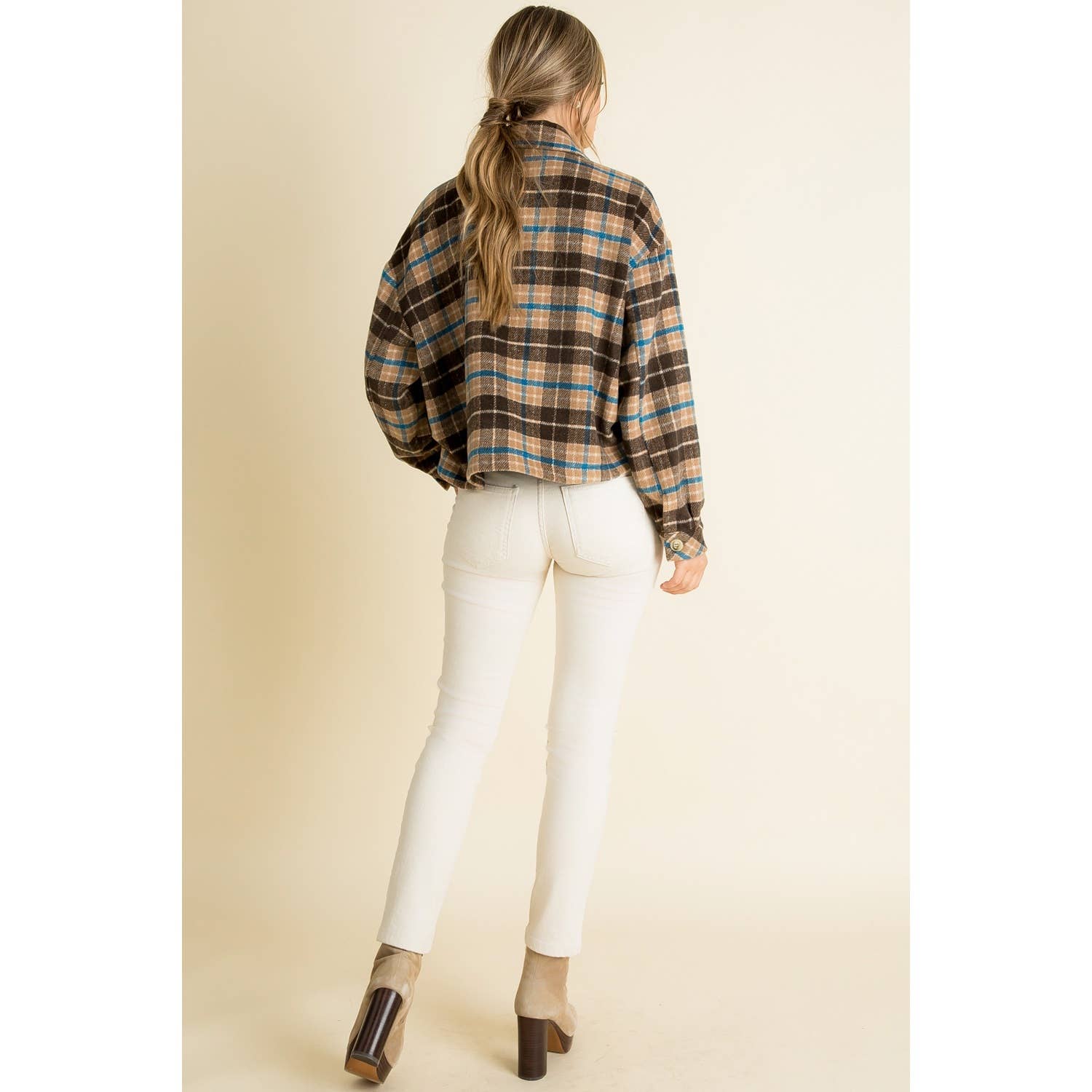 Plaid Cropped Shacket