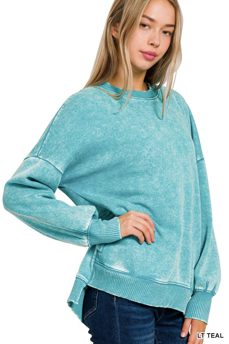 Acid Wah Hi-Lo Hem Pullover