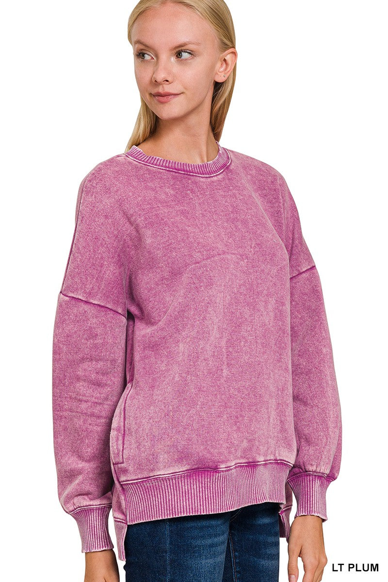 Acid Wah Hi-Lo Hem Pullover