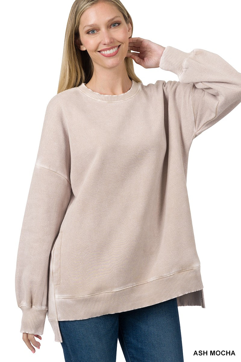Acid Wah Hi-Lo Hem Pullover