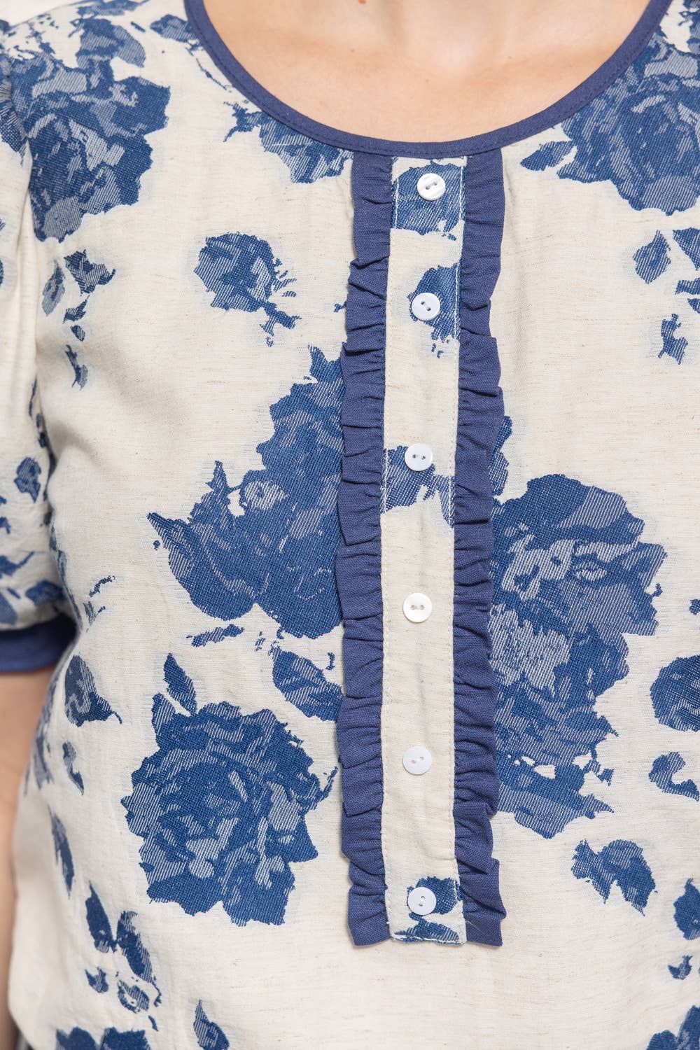 Floral Jacquard Top
