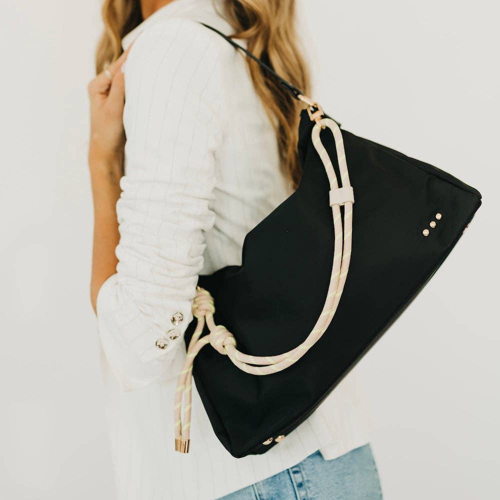 Nikki Nylon Slouchy Shoulder Bag