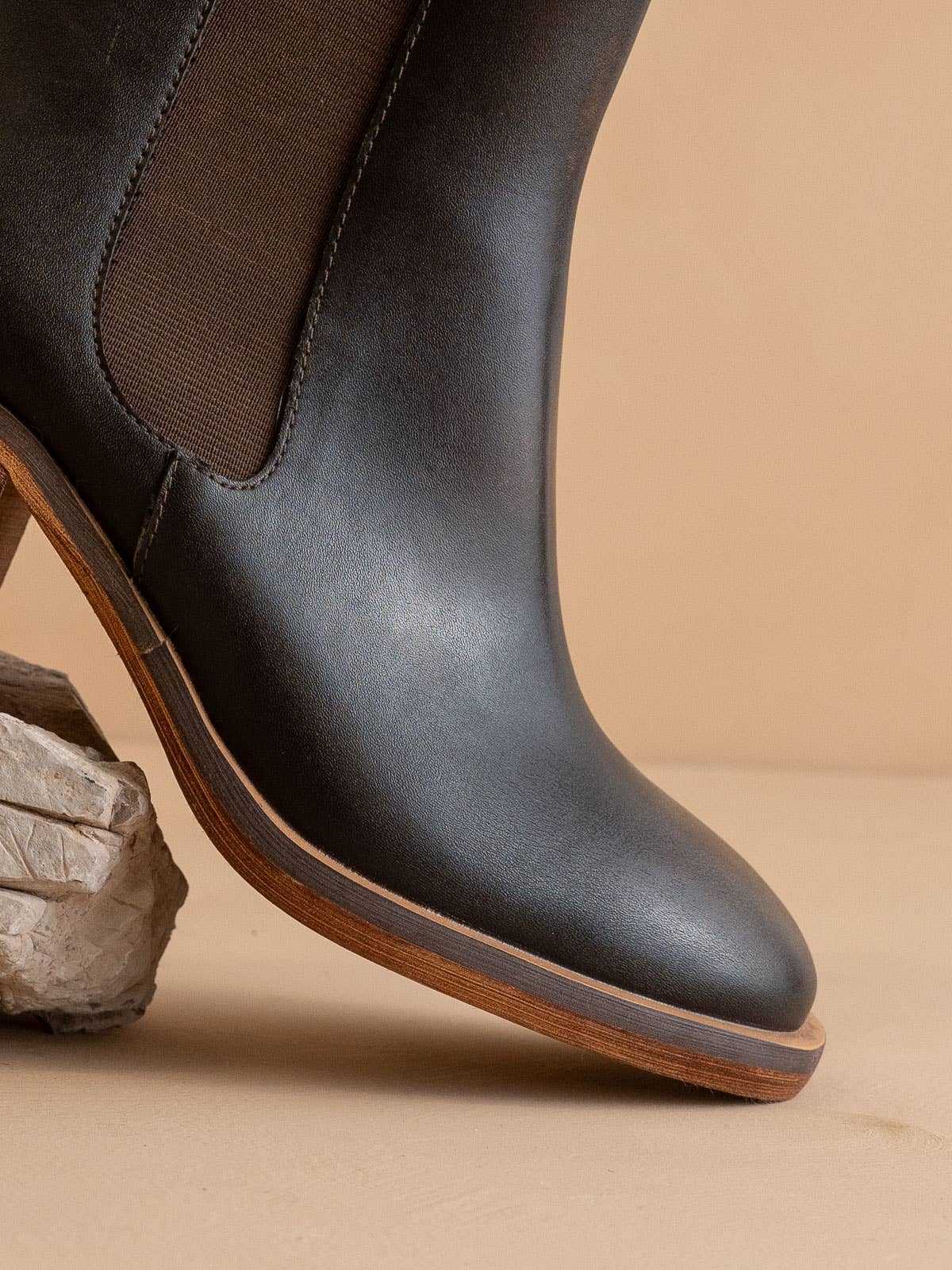Espresso Chelsea Heel Boots