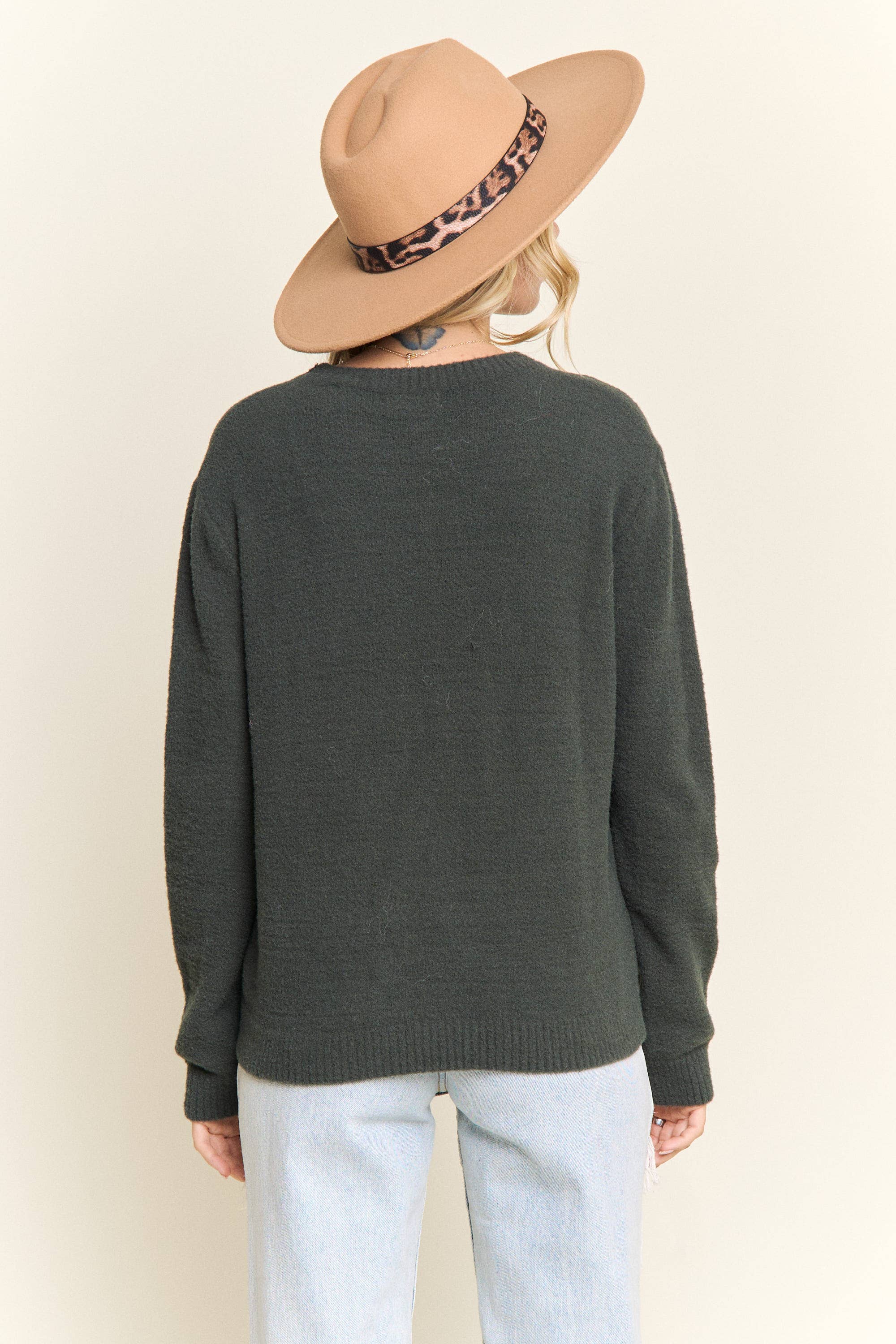 CHRISTMAS TREE GLITTER SWEATER