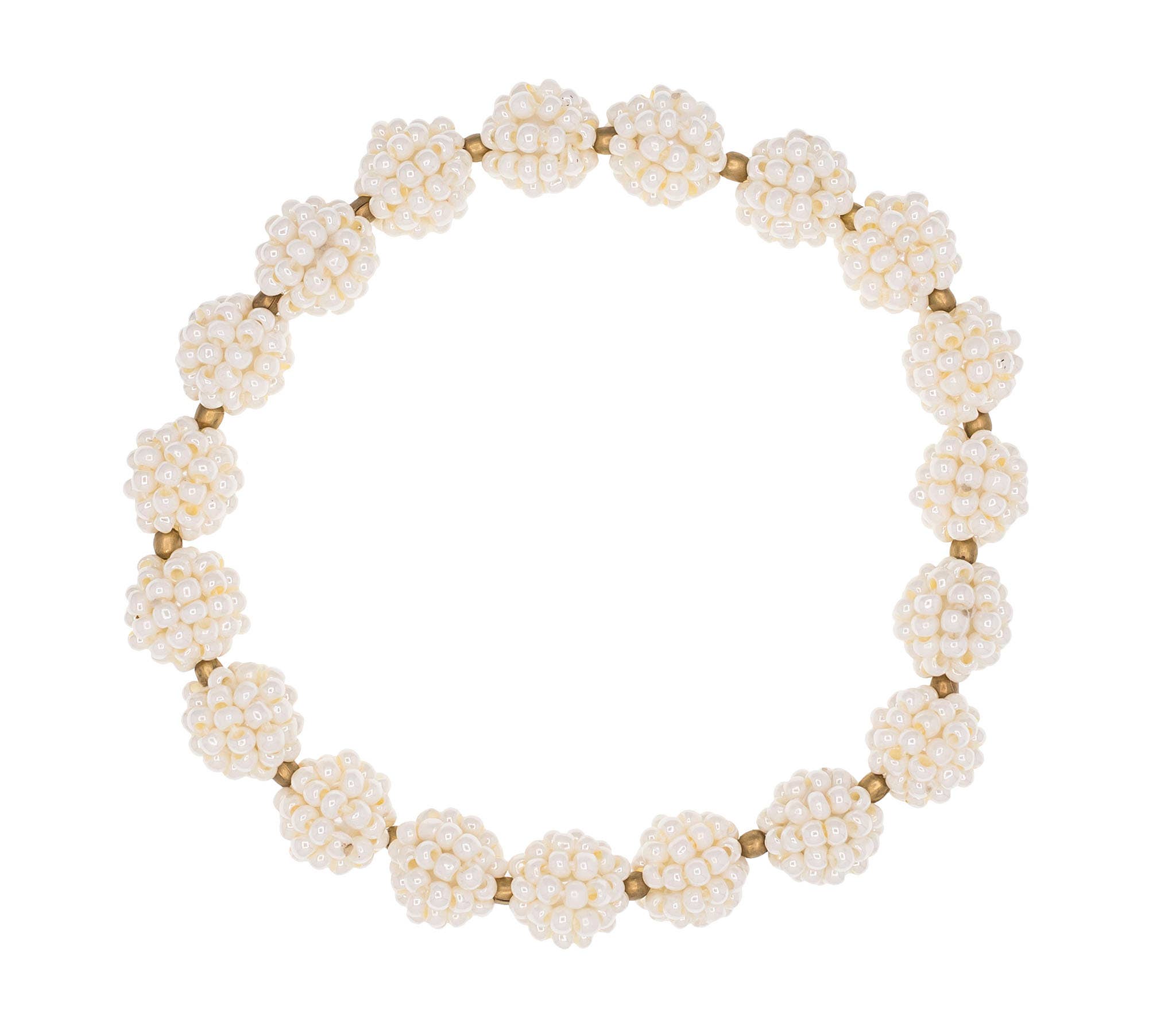 Boho Globe Bracelet - Cream