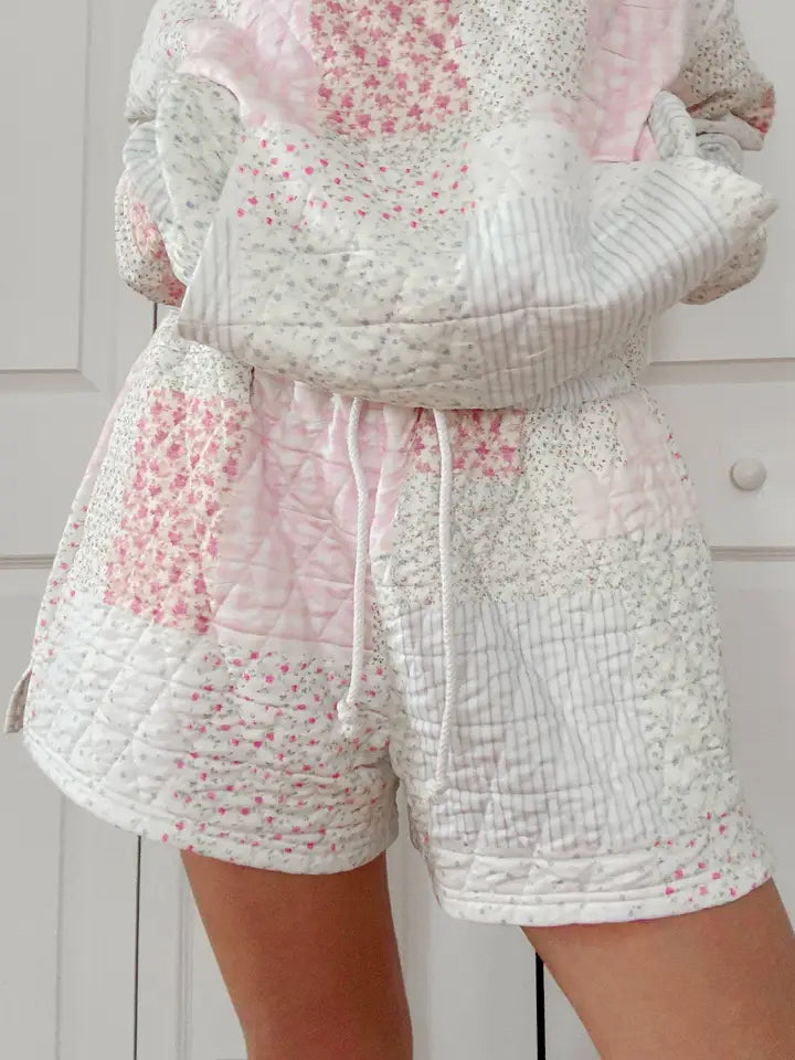 Pastel Quilted Shorts - Preorder ships October