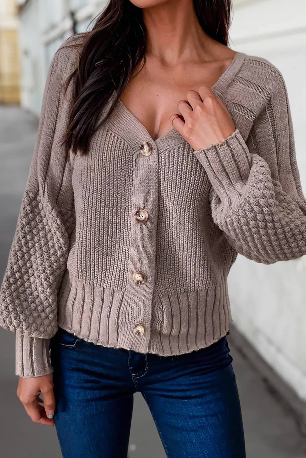 Texture Knit Cardigan