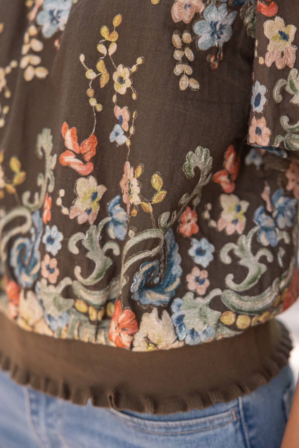 Floral Embroidered Top