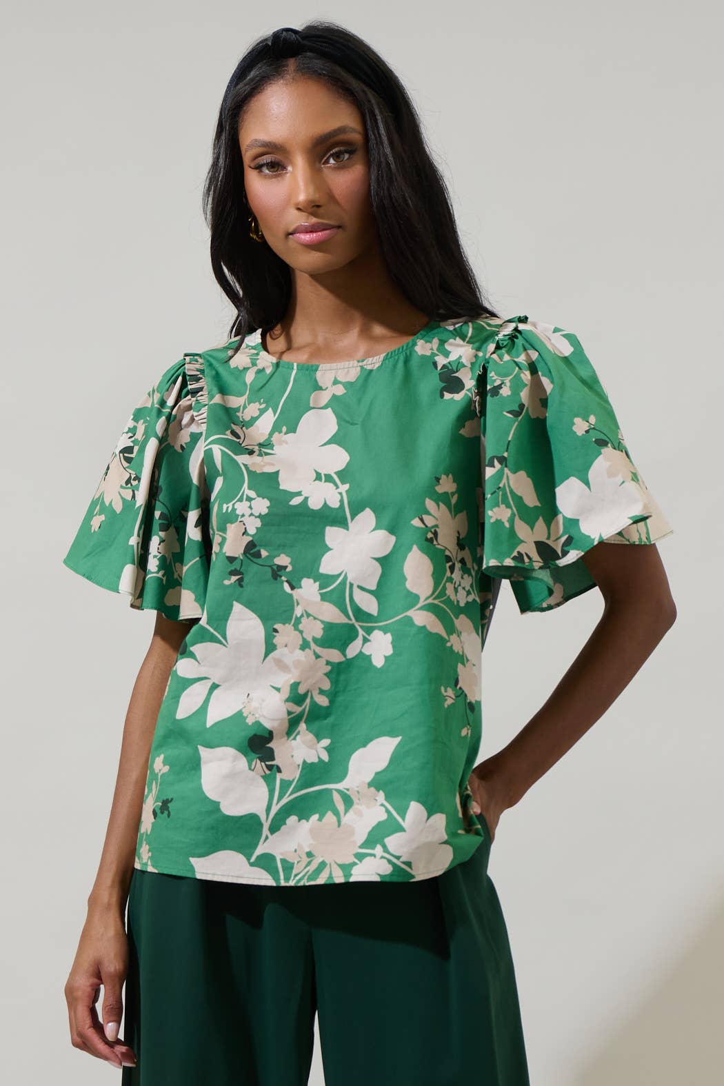 Nora Floral Puff Sleeve Top