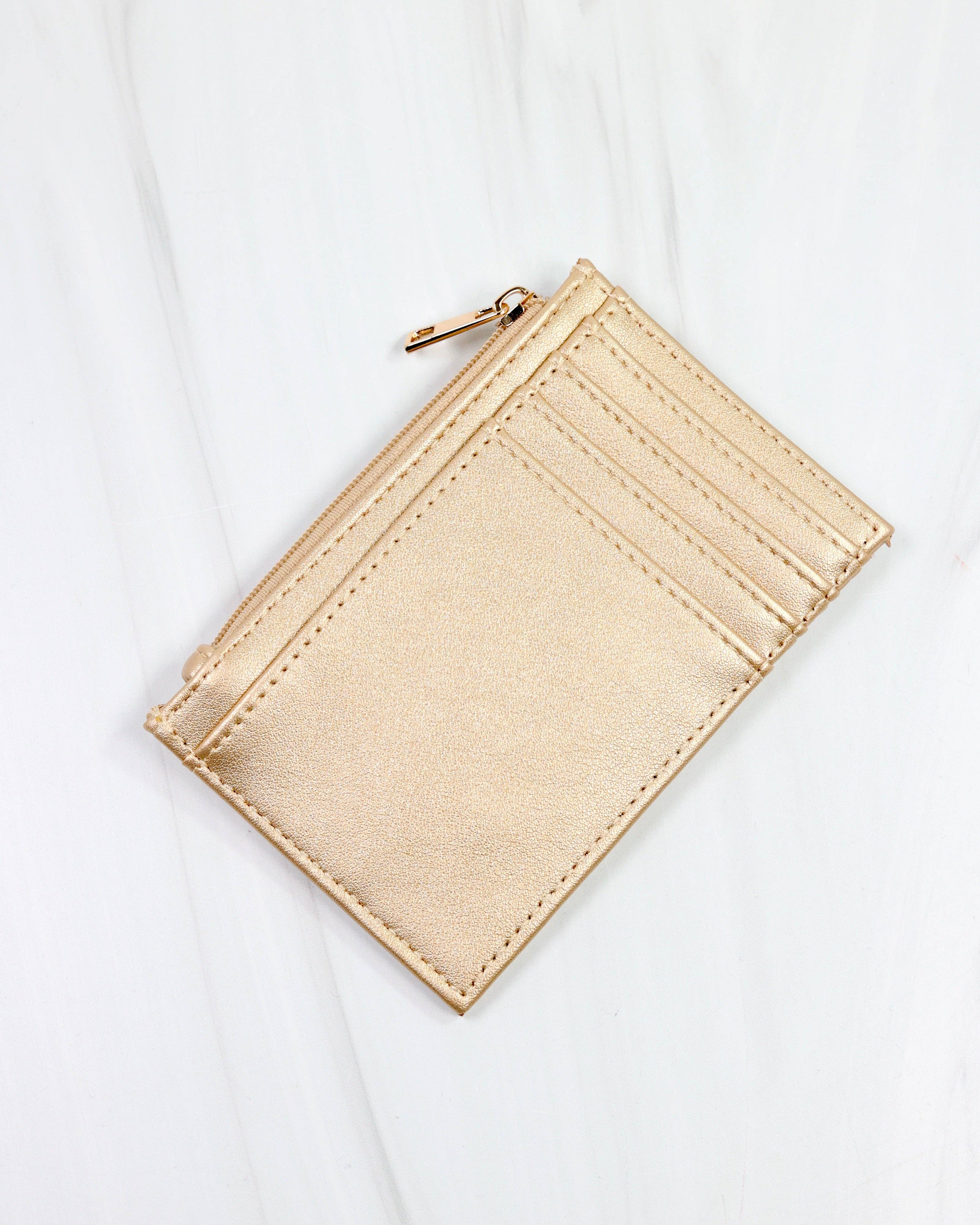 Molly Zip Card Holder GOLD