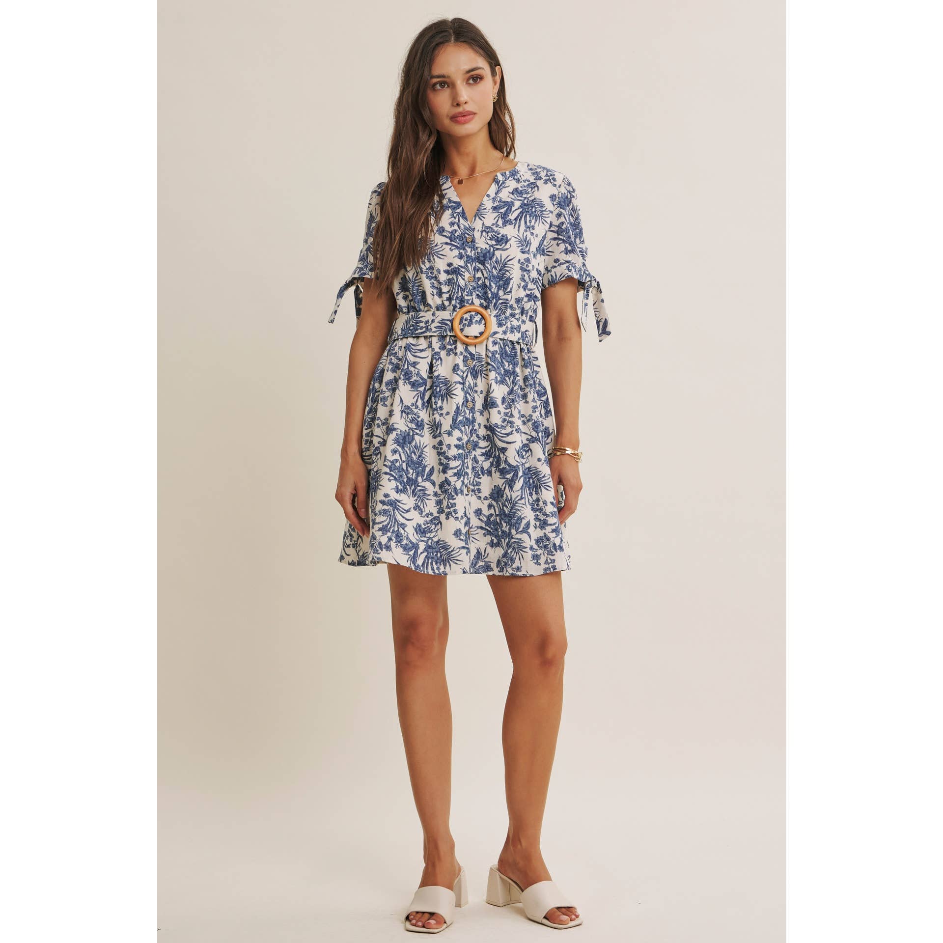 VINEYARD FLORAL MINI DRESS