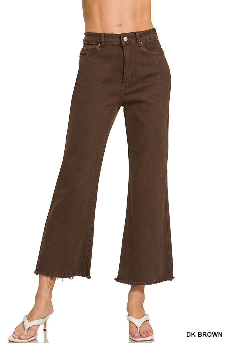 Acid Washed High Waist Bootcut Jeans