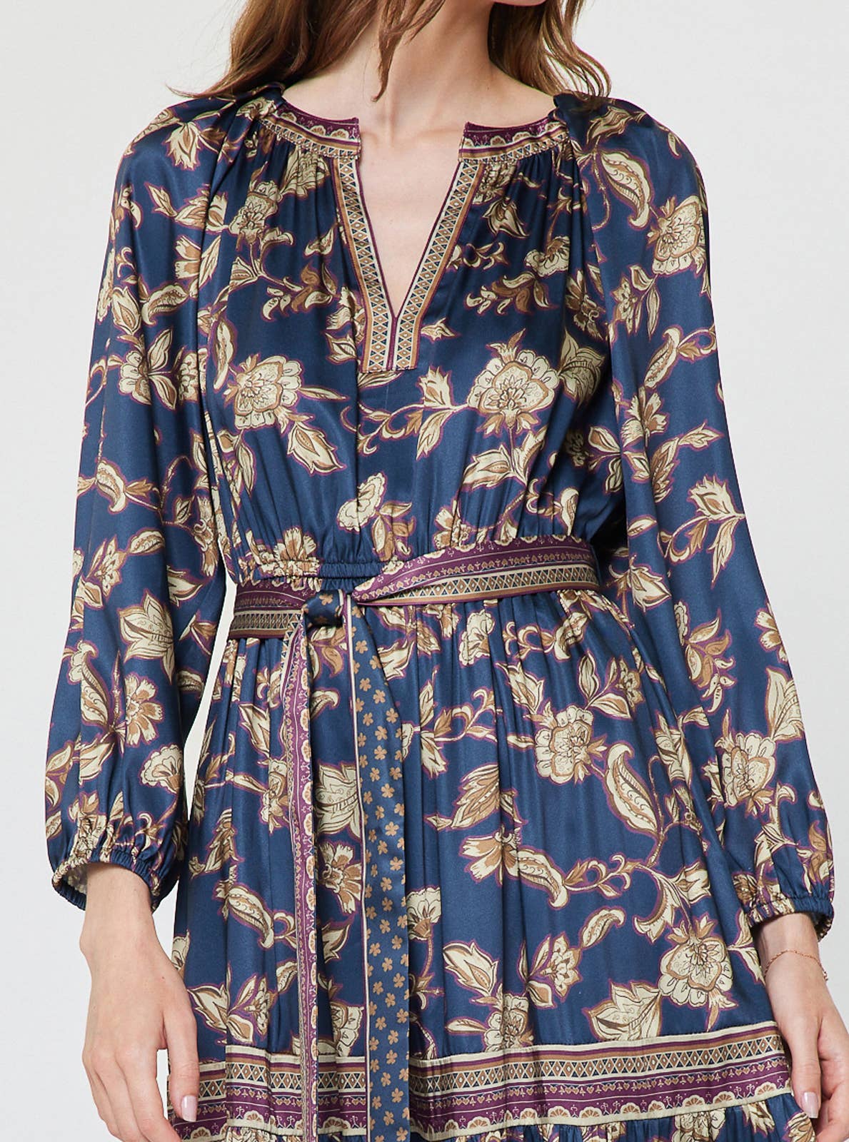 Floral Tiered Midi Dress