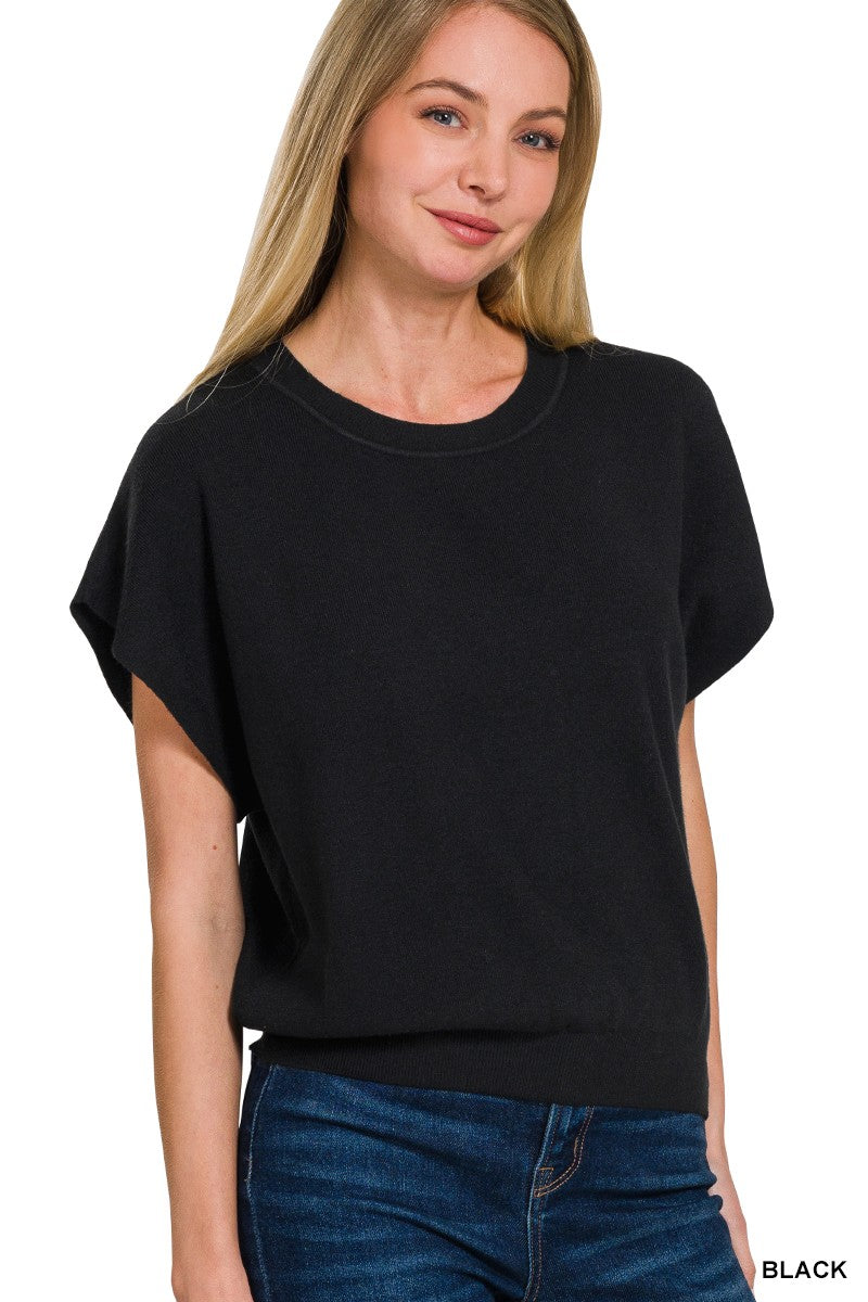 Short Sleeve Dohlman Sleeve Sweater