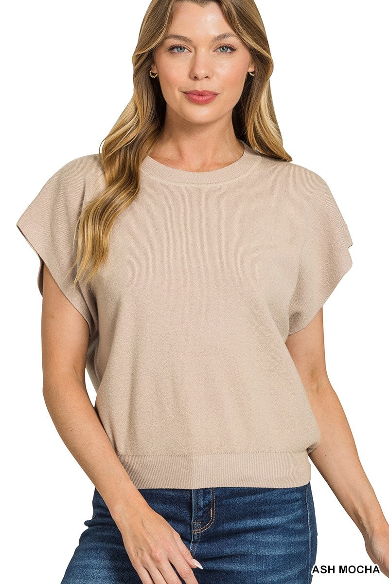 Short Sleeve Dohlman Sleeve Sweater