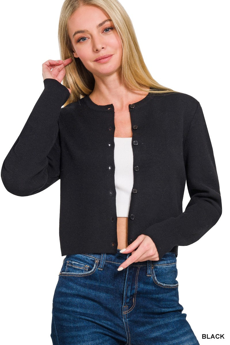 Long Sleeve Basic Cardigan