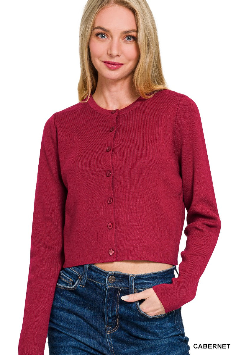 Long Sleeve Basic Cardigan