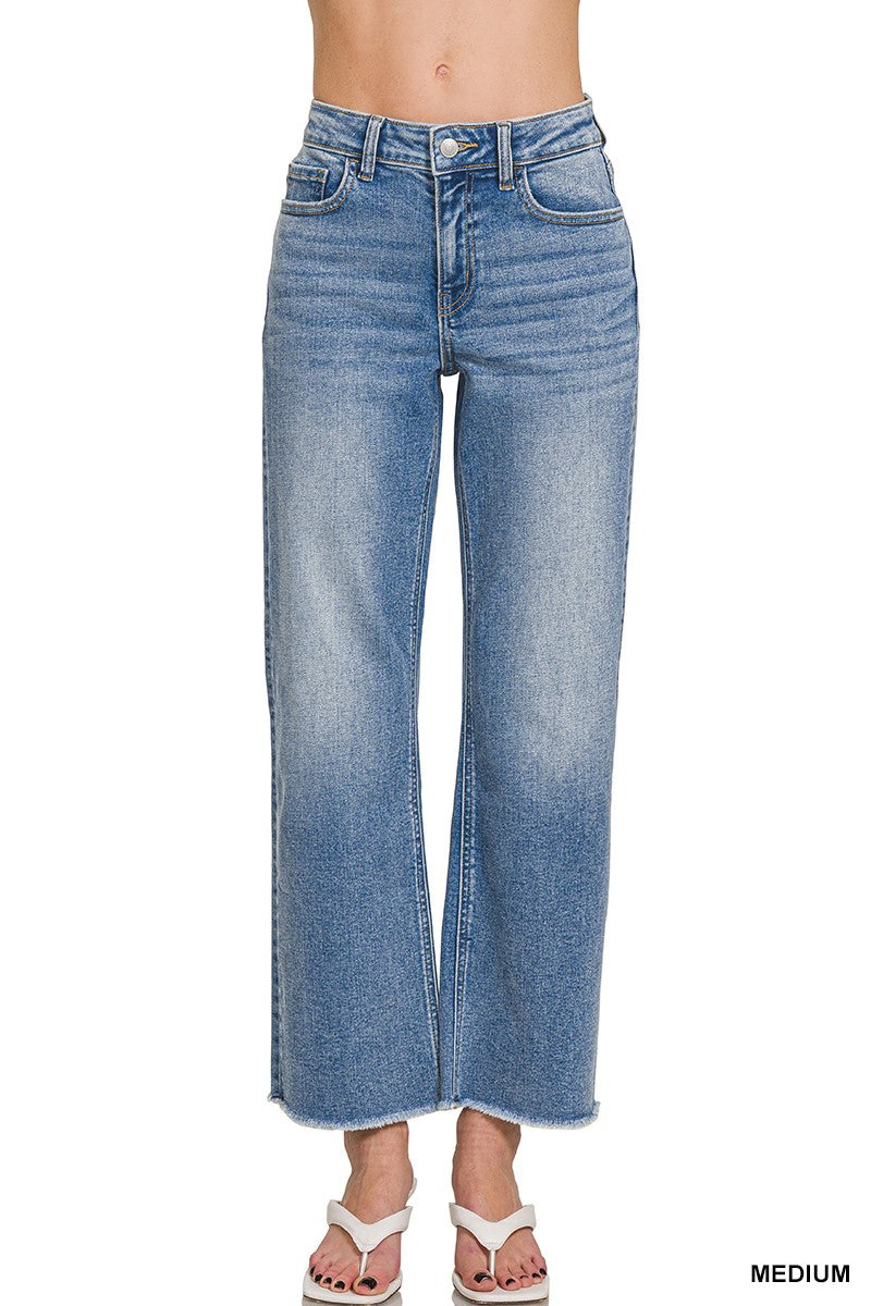 Zenana High Waist Straight Jeans