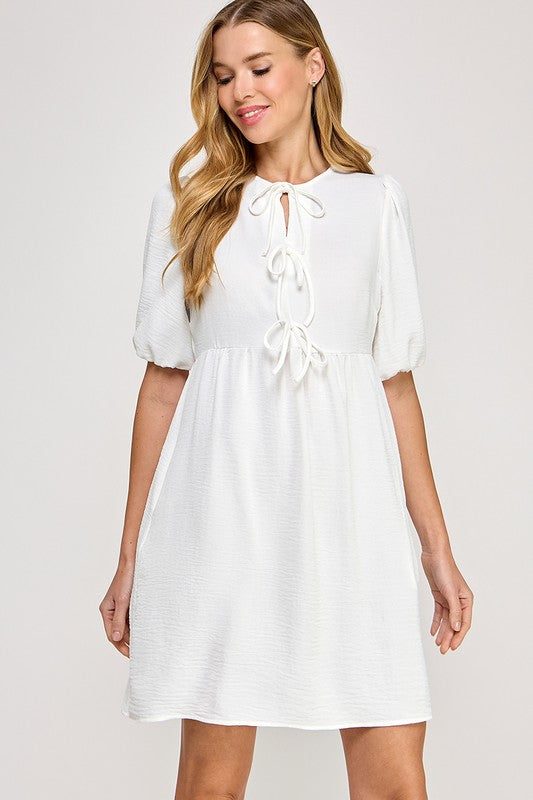 Front Tie Dress