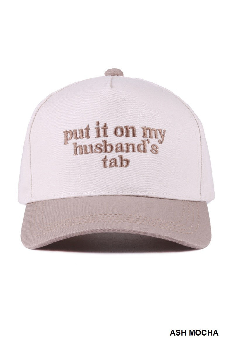 Husbands Tab Baseball Cap