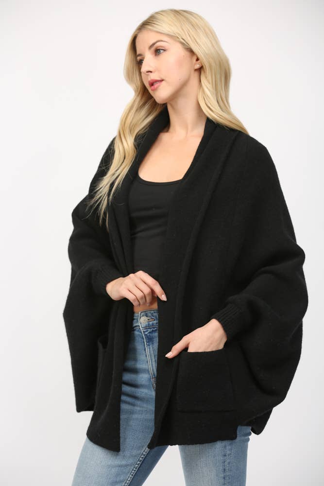 SHAWL COLLAR CARDIGAN