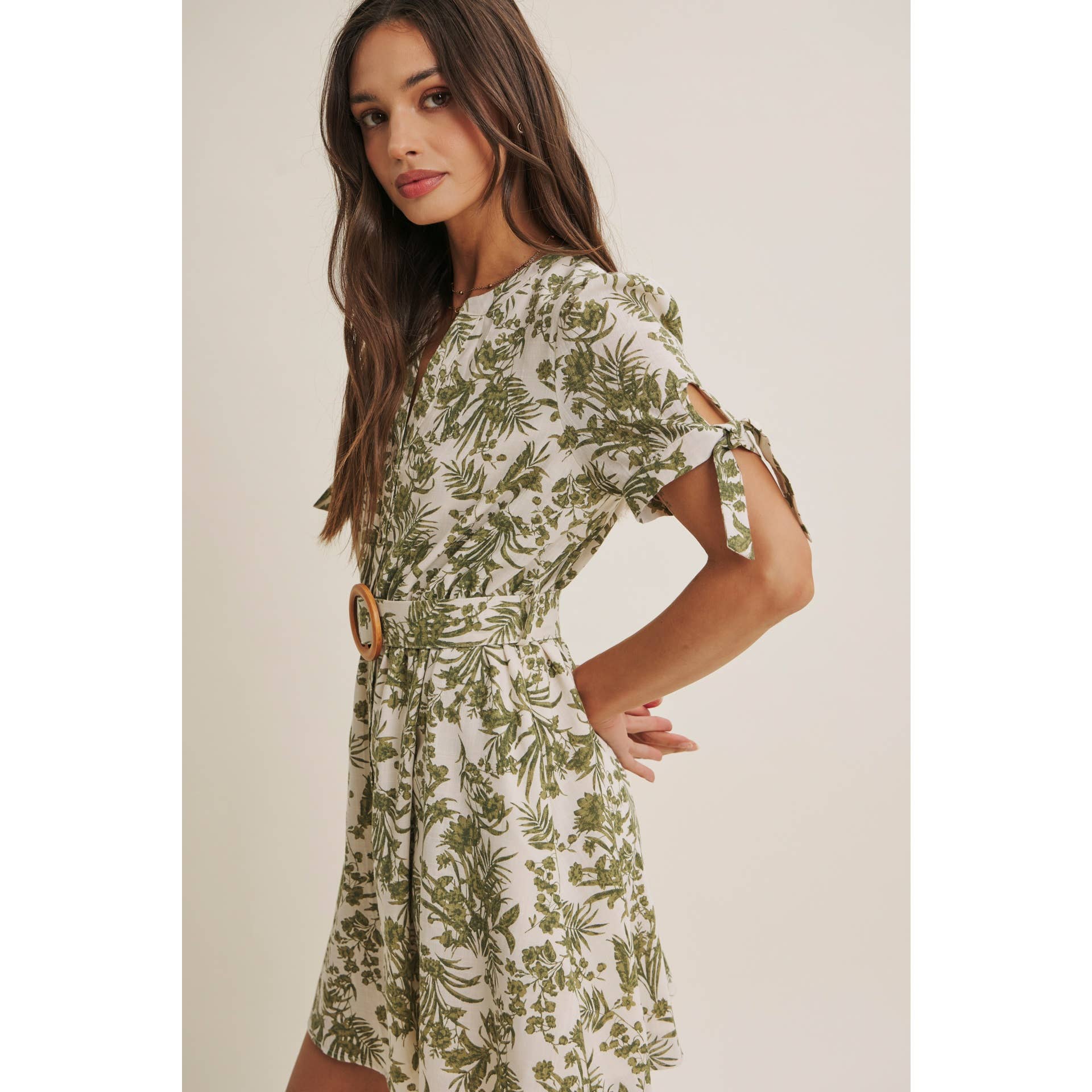 VINEYARD FLORAL MINI DRESS