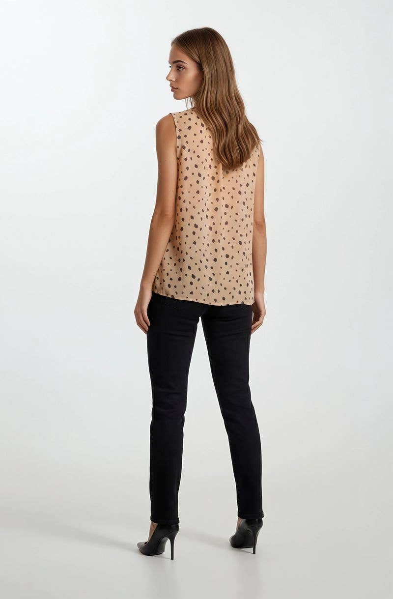 CHIFFON PINTUCK BLOUSE