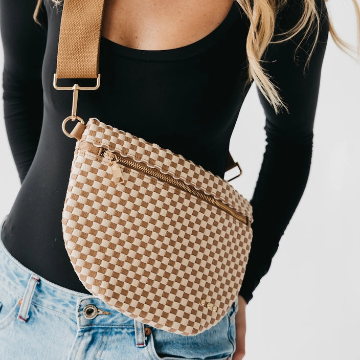 Westlyn Bum Bag - Checkered Tan