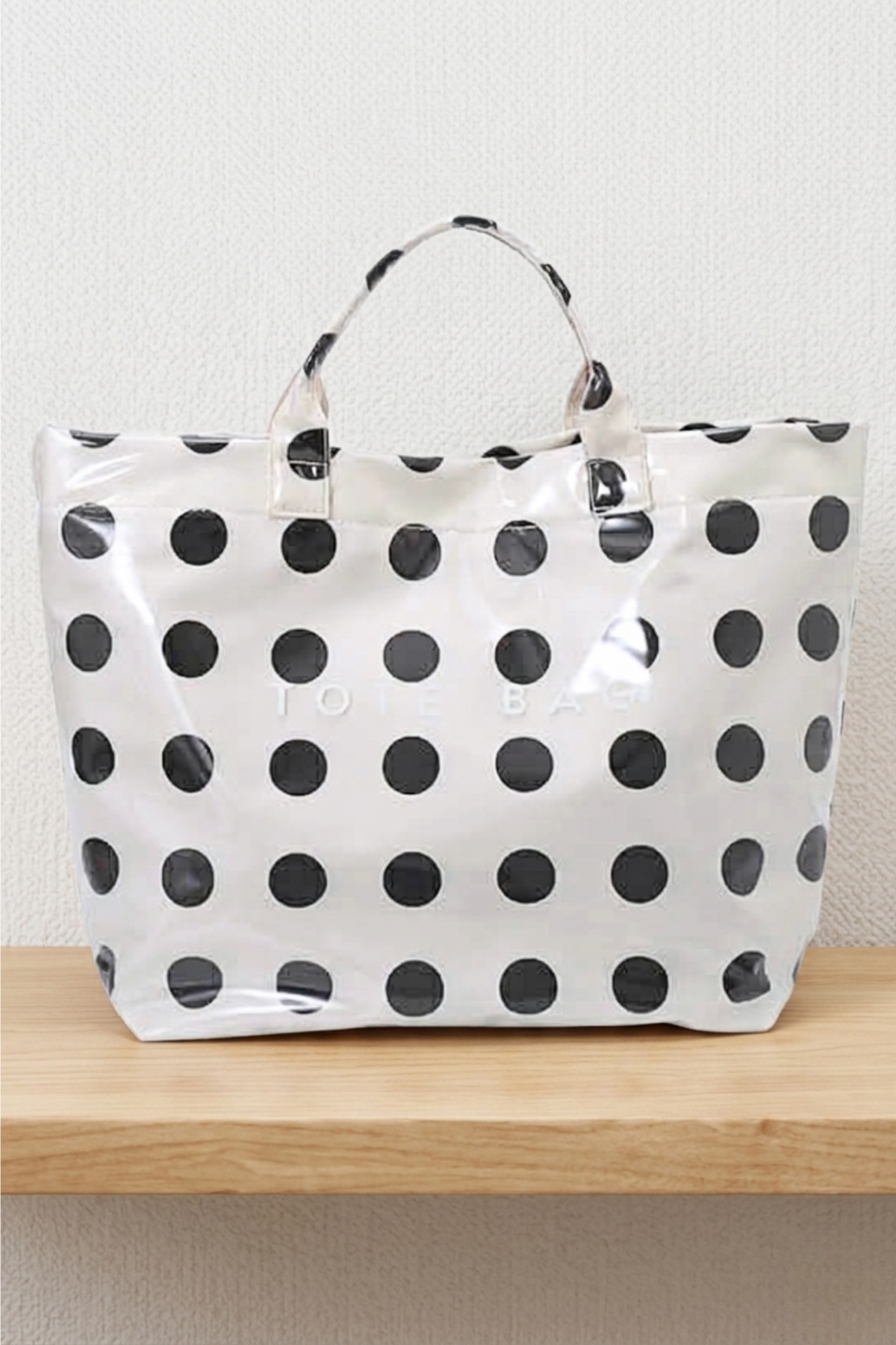 Black Polka Dot TOTE BAG