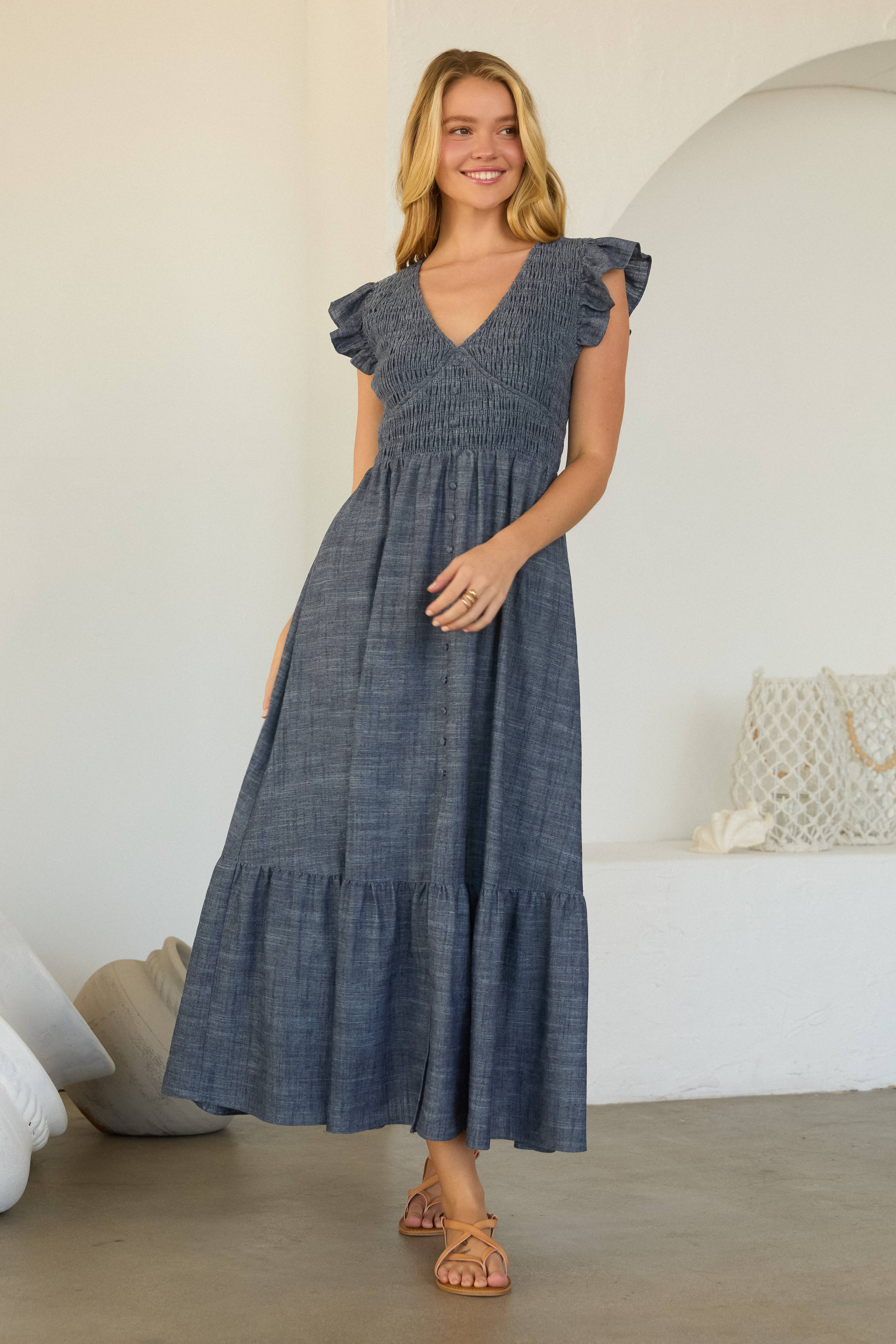 Smocked Maxi Dress